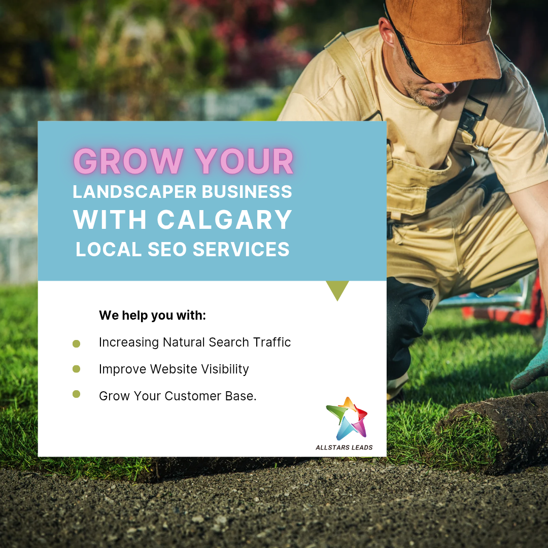 Local SEO services for Landscapers in Calgary