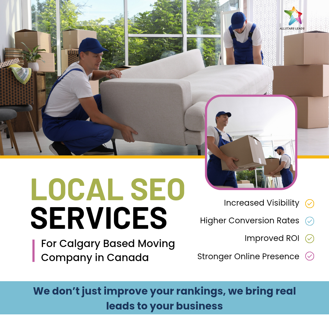 Local SEO services for Movers & Moving Companies in Calgary